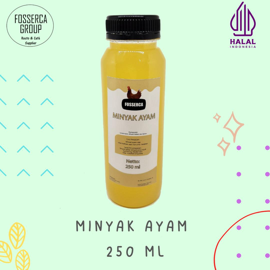 Minyak ayam chicken fat oil untuk bisnis kuliner - Fosserca