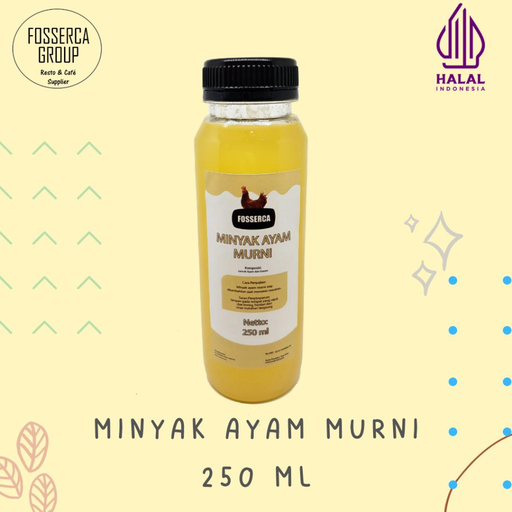 Minyak ayam chicken fat oil untuk bisnis kuliner - Fosserca